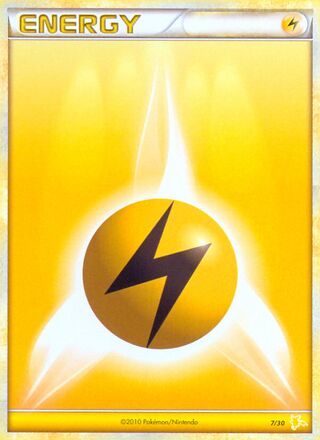 Lightning Energy 007/30 — HGSS Trainer Kit (Raichu) (Japanese Pokémon TCG card)