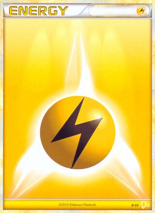 Lightning Energy 008/30 — HGSS Trainer Kit (Raichu) (Japanese Pokémon TCG card)