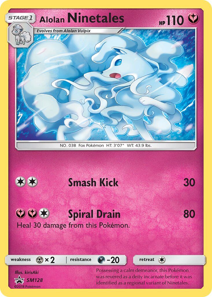 Alolan Ninetales 012/15 — SM Trainer Kit (Alolan Ninetales) (English Pokémon TCG card)
