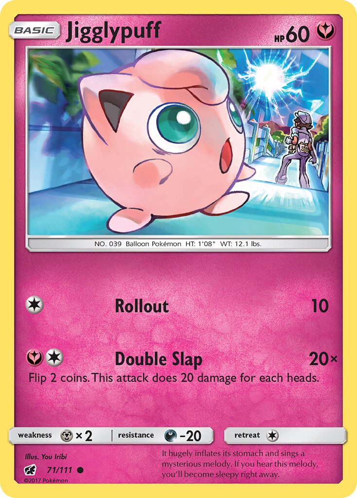 Jigglypuff 071/15 — SM Trainer Kit (Alolan Ninetales) (English Pokémon TCG card)