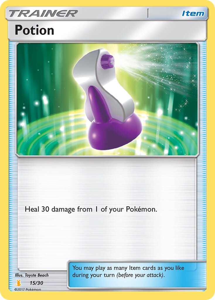 Potion 015/30 — SM trainer Kit (Alolan Raichu) (English Pokémon TCG card)