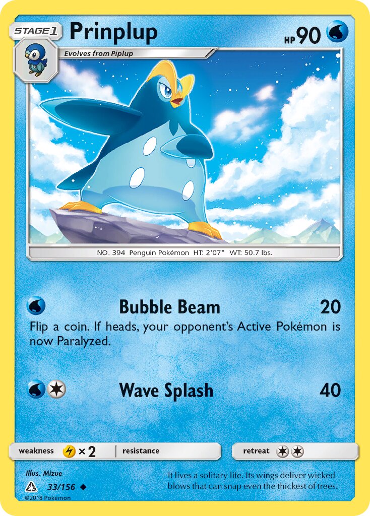 Prinplup 033/15 — SM Trainer Kit (Alolan Sandslash) (English Pokémon TCG card)
