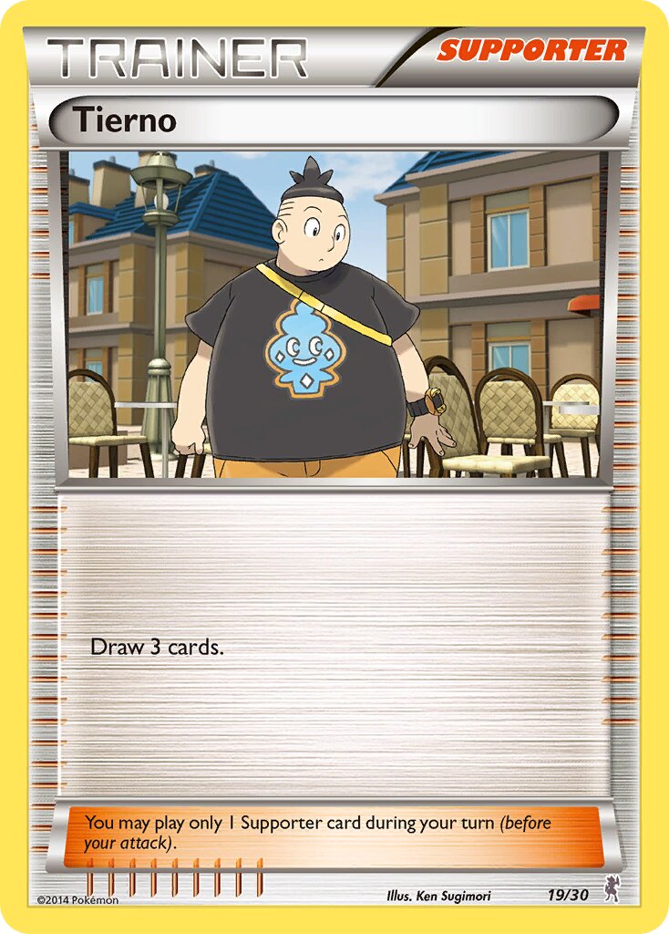 Tierno 019/30 — XY trainer Kit (Bisharp) (English Pokémon TCG card)