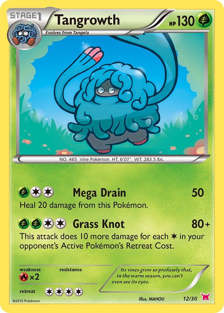 Tangrowth 012/30 — XY trainer Kit (Latias) (English Pokémon TCG card)