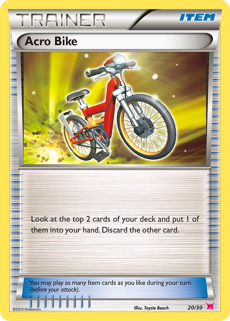 Acro Bike 020/30 — XY trainer Kit (Latias) (English Pokémon TCG card)