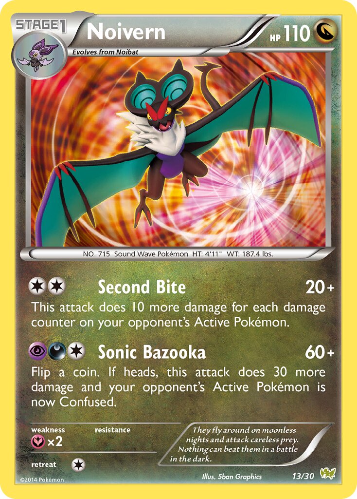Noivern 013/30 — XY trainer Kit (Noivern) (English Pokémon TCG card)