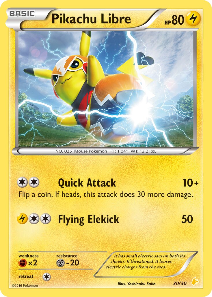 Pikachu Libre Pokémon TCG cards