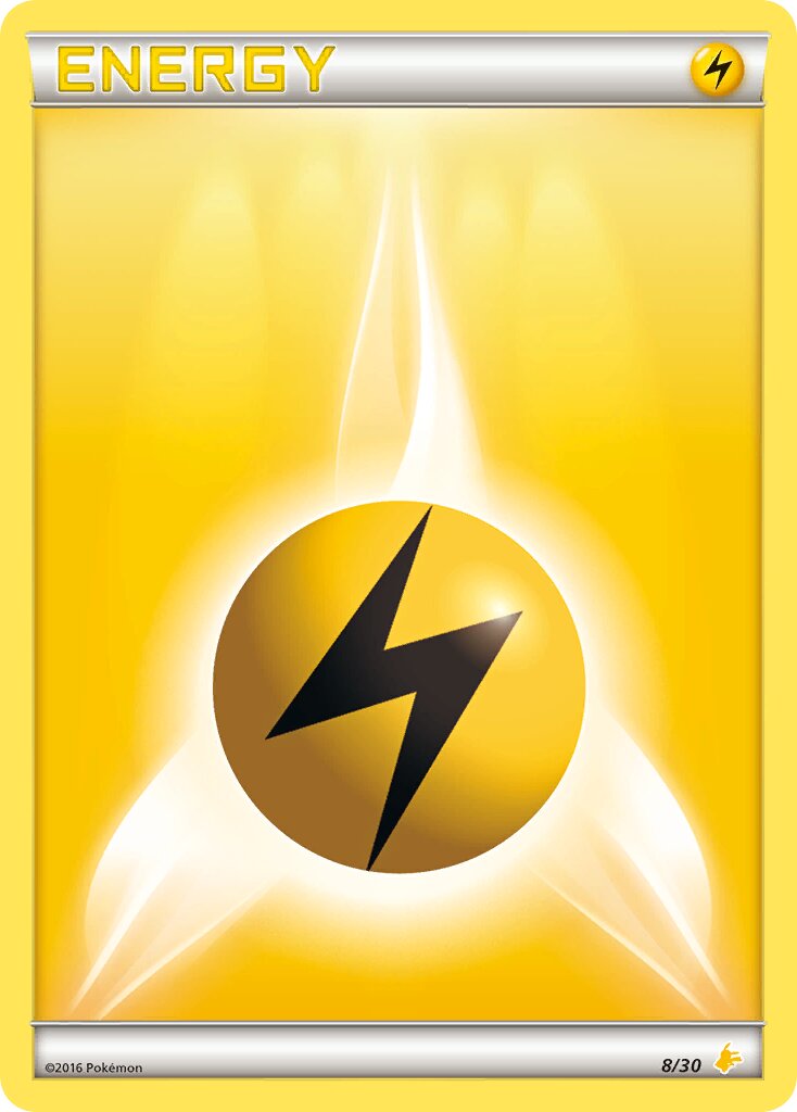 Lightning Energy 008/30 — XY trainer Kit (Pikachu Libre) (English Pokémon TCG card)