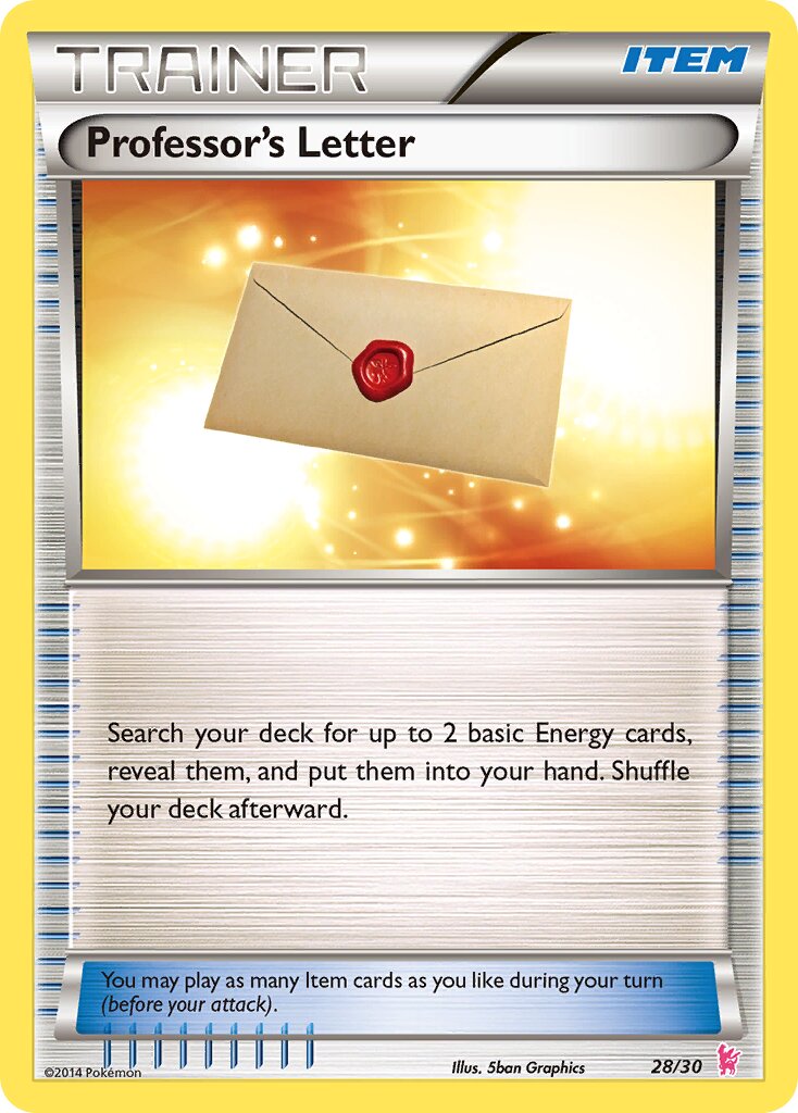 Professor's Letter 028/30 — XY trainer Kit (Sylveon) (English Pokémon TCG card)