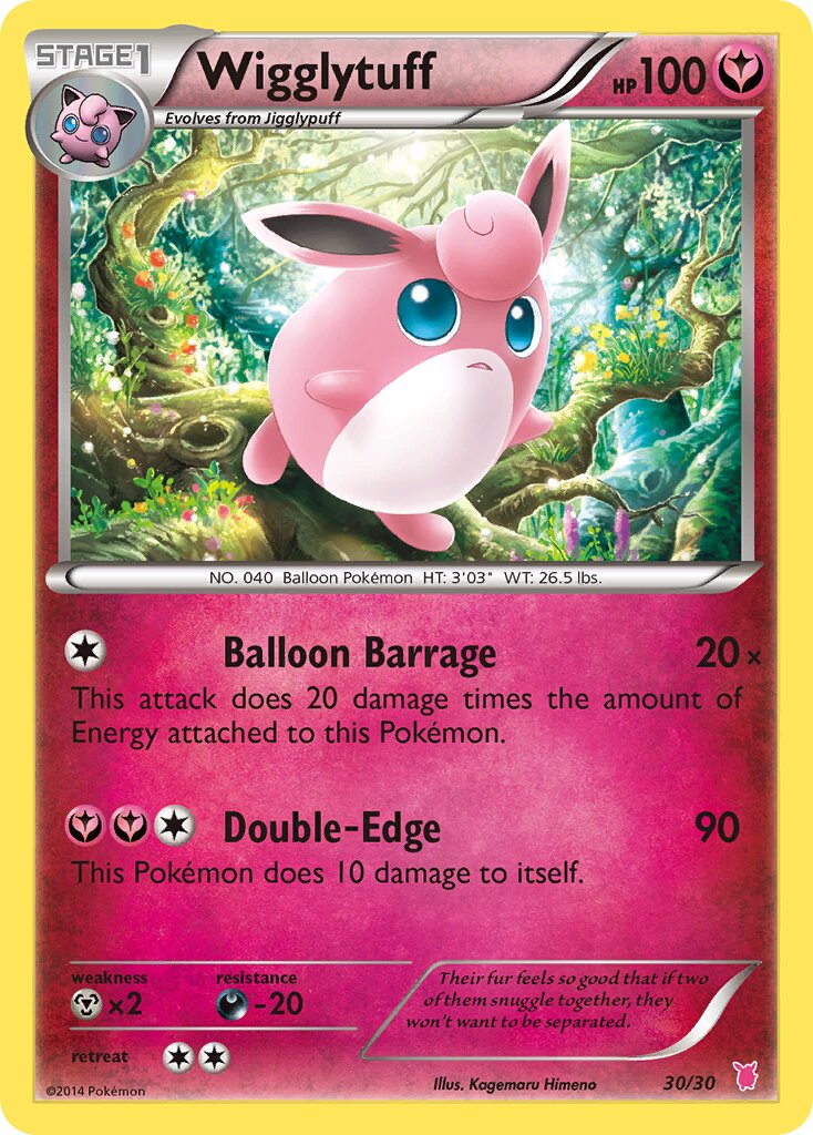 Wigglytuff 030/30 — XY trainer Kit (Wigglytuff) (English Pokémon TCG card)