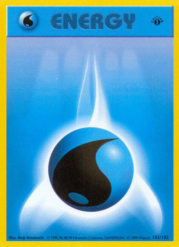 Water Energy 102 — Trainer Deck B (English Pokémon TCG card)