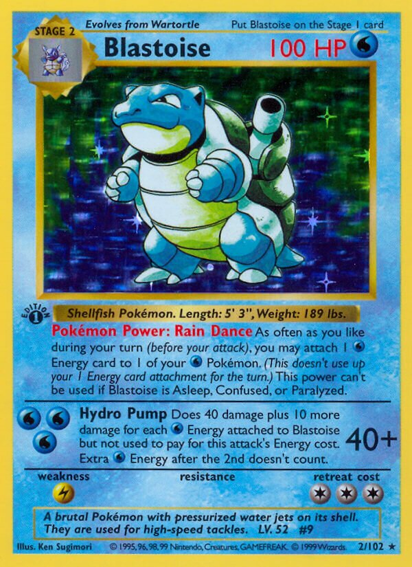 Blastoise 002 — Trainer Deck B (English Pokémon TCG card)