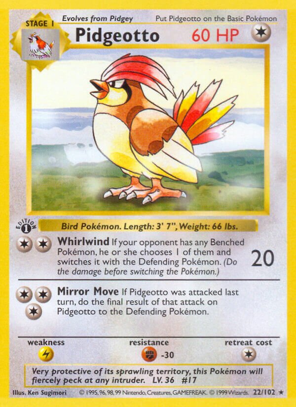 Pidgeotto 022 — Trainer Deck B (English Pokémon TCG card)