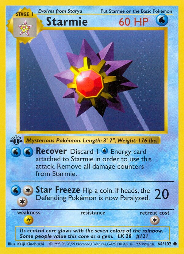 Starmie 064 — Trainer Deck B (English Pokémon TCG card)