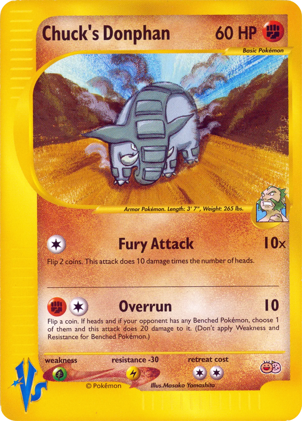 Chuck's Donphan 007 — Tropical Mega Battle (English Pokémon TCG card)