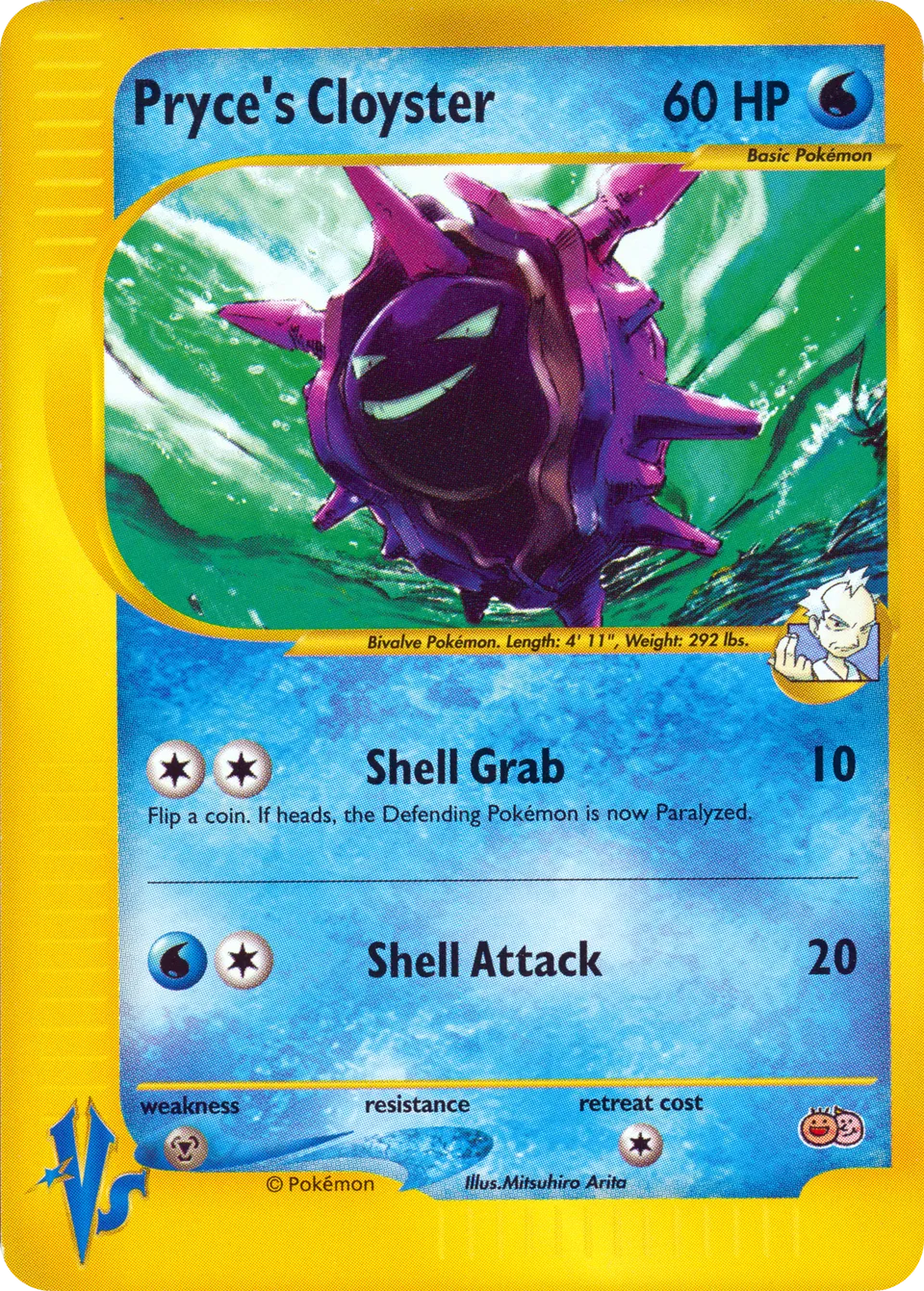 Pryce's Cloyster 008 — Tropical Mega Battle (English Pokémon TCG card)