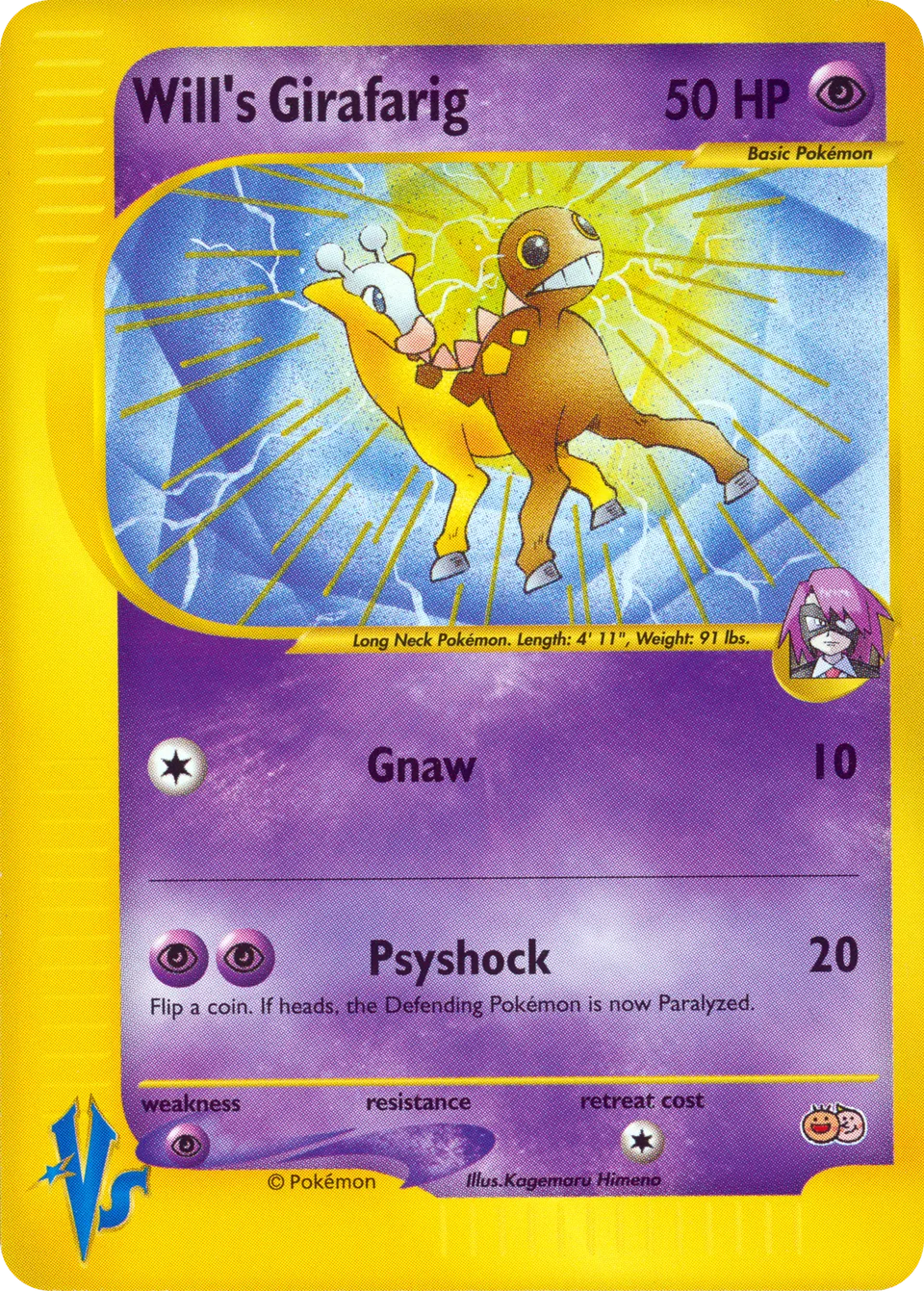 Will's Girafarig 010 — Tropical Mega Battle (English Pokémon TCG card)