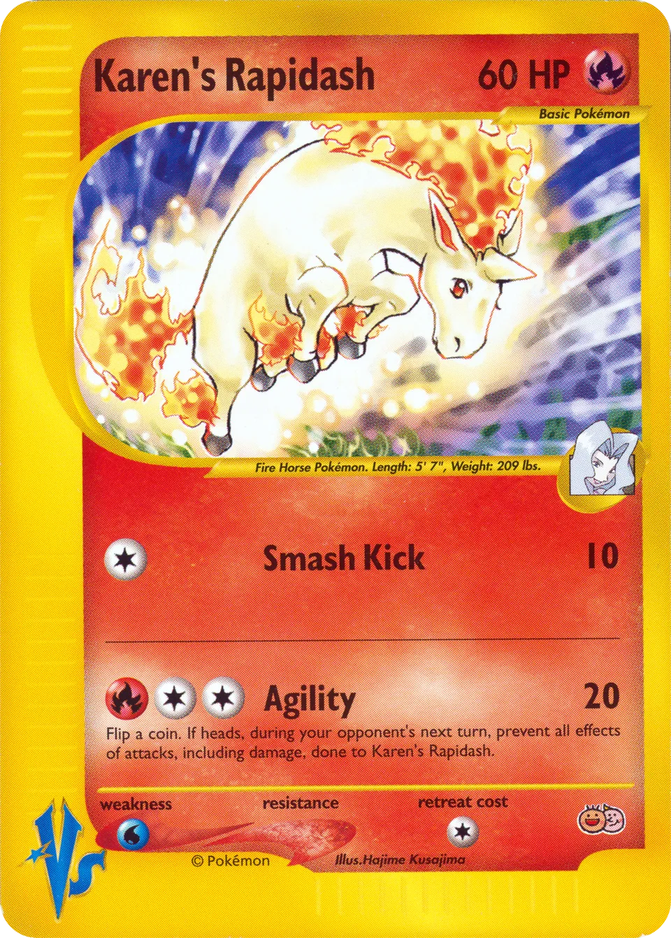 Karen's Rapidash 012 — Tropical Mega Battle (English Pokémon TCG card)