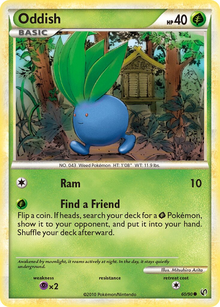 Oddish 060 — Undaunted (English Pokémon TCG card)