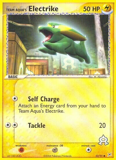 Team Aqua's Electrike 053/25 — WC Deck 2004 (Blaziken Tech) (English Pokémon TCG card)