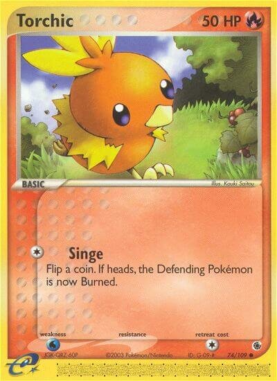 Torchic 074/25 — WC Deck 2004 (Blaziken Tech) (English Pokémon TCG card)