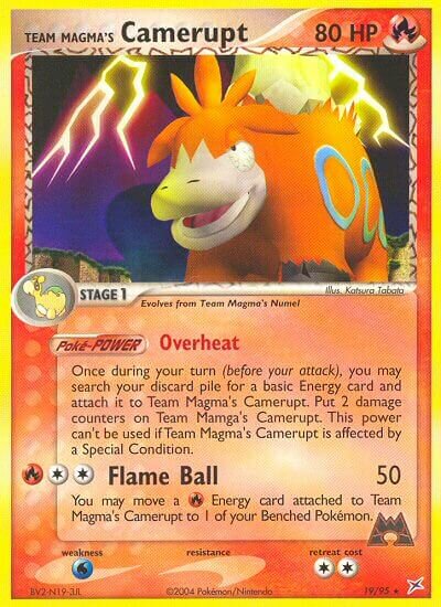 Team Magma's Camerupt 019/22 — WC Deck 2004 (Magma Spirit) (English Pokémon TCG card)