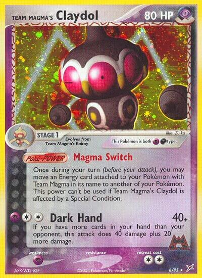 Team Magma's Claydol 008/22 — WC Deck 2004 (Magma Spirit) (English Pokémon TCG card)