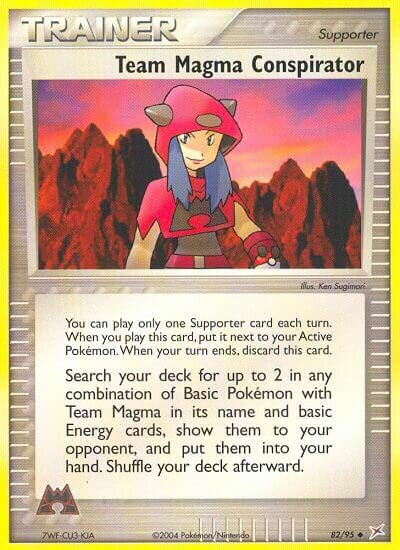 Team Magma Conspirator 082/22 — WC Deck 2004 (Magma Spirit) (English Pokémon TCG card)