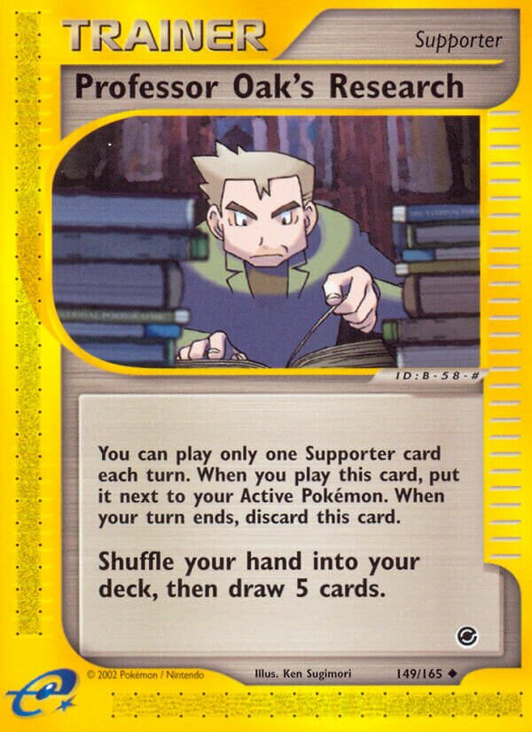 Professor Oak's Research 014/25 — WC Deck 2004 (Rocky Beach) (English Pokémon TCG card)
