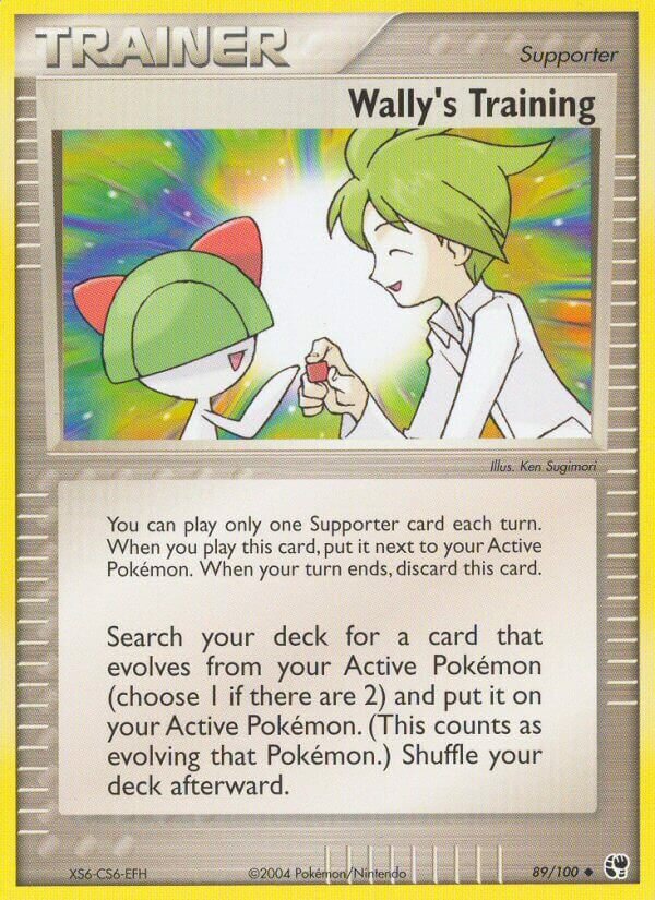 Wally's Training 089/25 — WC Deck 2004 (Rocky Beach) (English Pokémon TCG card)