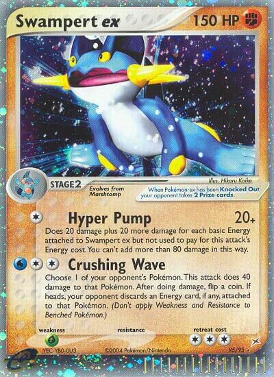 Swampert ex 095/25 — WC Deck 2004 (Rocky Beach) (English Pokémon TCG card)