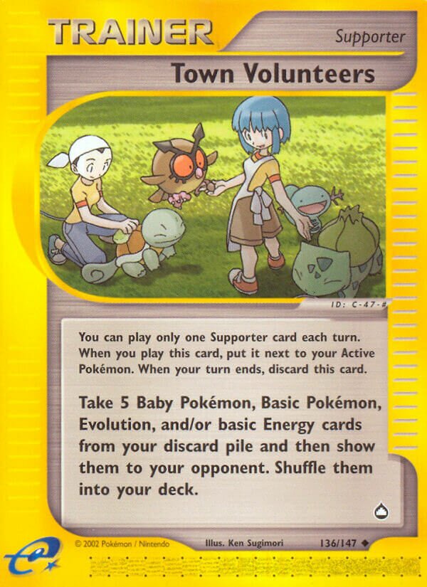 Town Volunteers 013/24 — WC Deck 2004 (Team Rushdown) (English Pokémon TCG card)