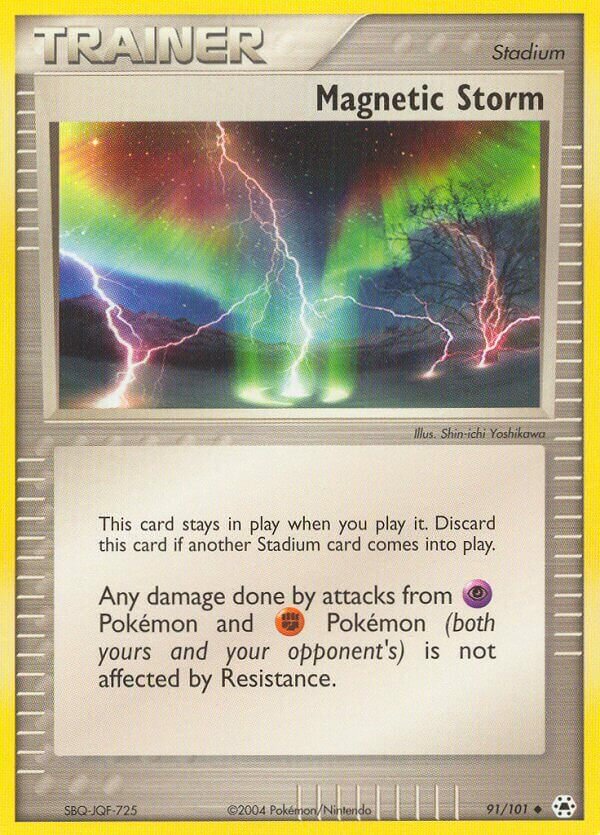 Magnetic Storm 091/24 — WC Deck 2004 (Team Rushdown) (English Pokémon TCG card)