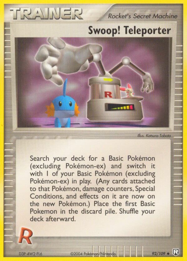 Swoop! Teleporter 092/18 — WC Deck 2005 (Bright Aura) (English Pokémon TCG card)