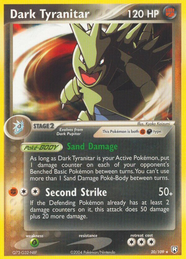 Dark Tyranitar 020/26 — WC Deck 2005 (Dark Tyranitar) (English Pokémon TCG card)