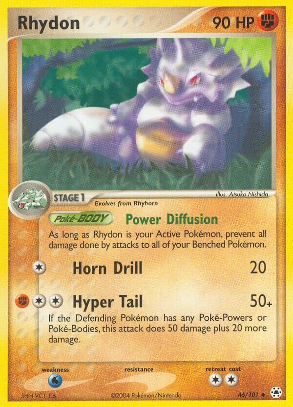 Rhydon 046/25 — WC Deck 2005 (King Of The West) (English Pokémon TCG card)