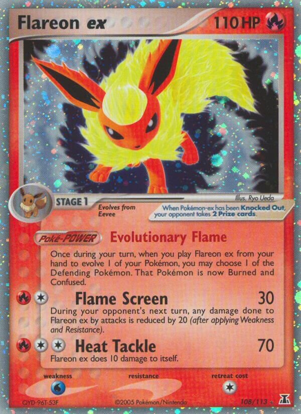 Flareon ex 010/27 — WC Deck 2006 (Eeveelutions) (English Pokémon TCG card)