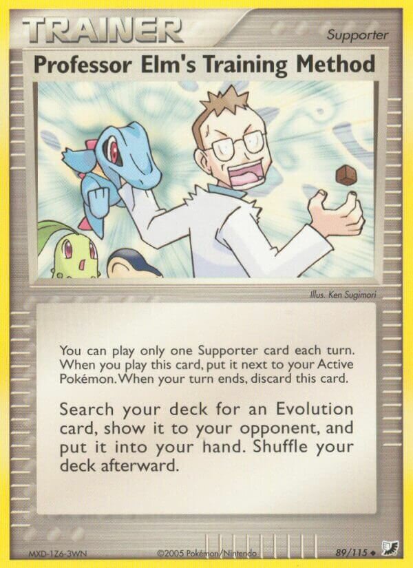 Professor Elm's Training Method 089/27 — WC Deck 2006 (Eeveelutions) (English Pokémon TCG card)