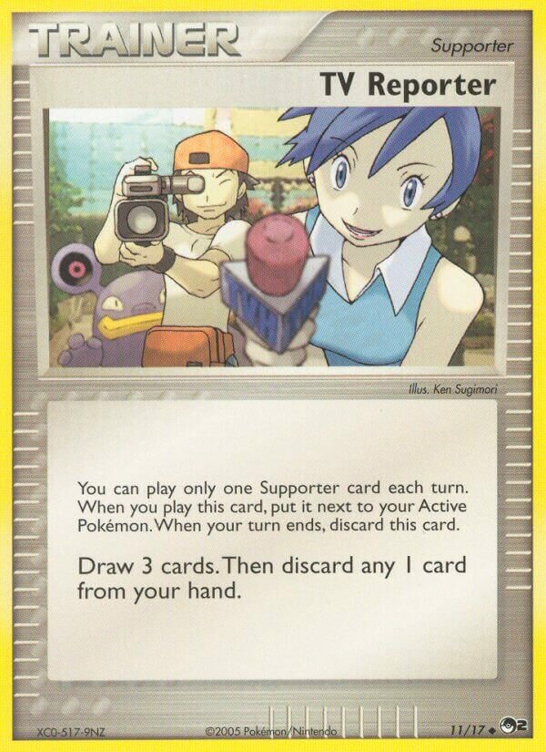 TV Reporter 011/20 — WC Deck 2006 (Mewtrick) (English Pokémon TCG card)