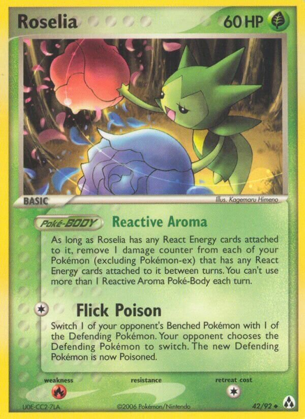 Roselia 042/20 — WC Deck 2006 (Mewtrick) (English Pokémon TCG card)