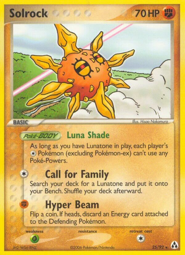 Solrock 025/25 — WC Deck 2006 (Suns And Moons) (English Pokémon TCG card)