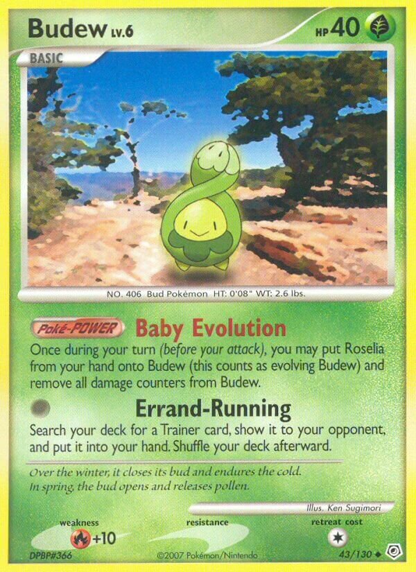 Budew 043/28 — WC Deck 2007 (Flyvees) (English Pokémon TCG card)