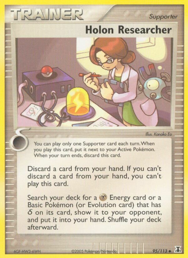 Holon Researcher 095/28 — WC Deck 2007 (Flyvees) (English Pokémon TCG card)