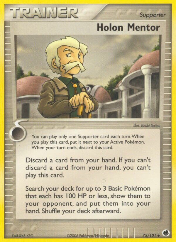 Holon Mentor 075/27 — WC Deck 2007 (Rambolt) (English Pokémon TCG card)