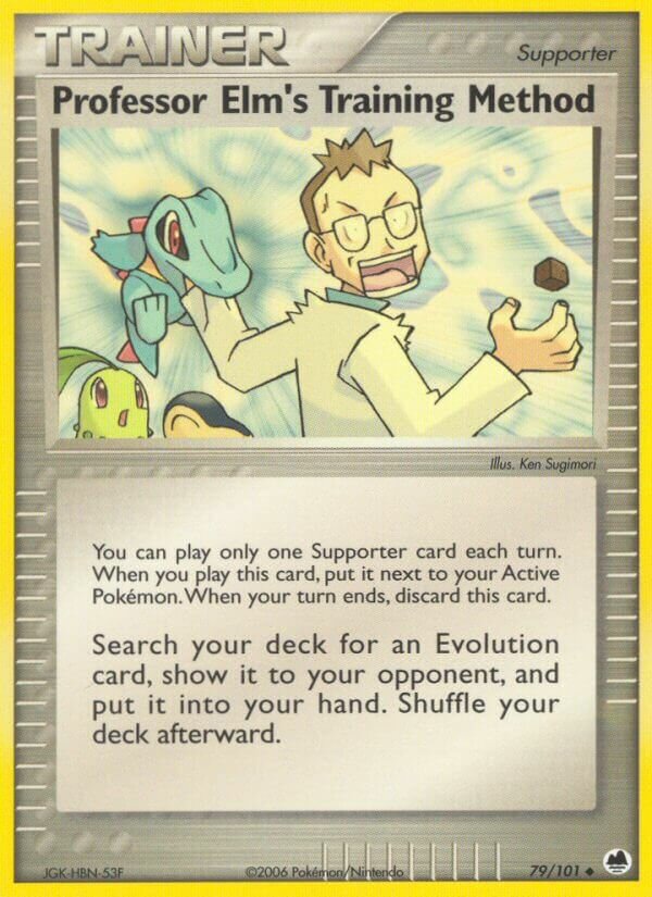 Professor Elm's Training Method 079/27 — WC Deck 2007 (Rambolt) (English Pokémon TCG card)