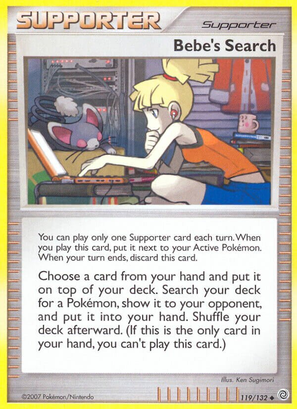 Bebe's Search 011/28 — WC Deck 2008 (Empotech) (English Pokémon TCG card)