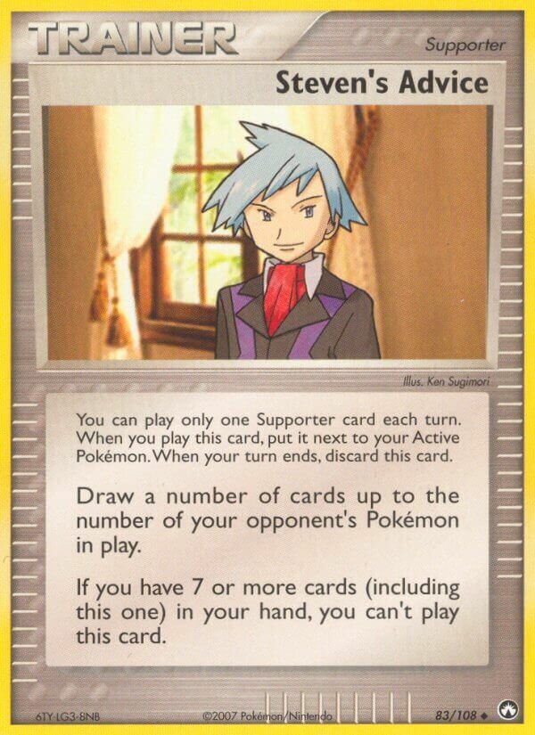Steven's Advice 083/27 — WC Deck 2008 (Psychic Lock) (English Pokémon TCG card)