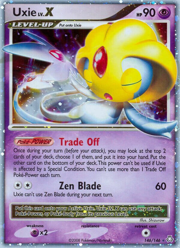 Uxie LV.X 014/31 — WC Deck 2009 (Crowned Tiger) (English Pokémon TCG card)