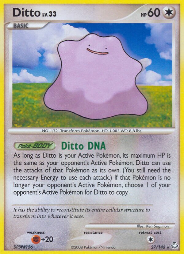 Ditto 027/31 — WC Deck 2009 (Crowned Tiger) (English Pokémon TCG card)