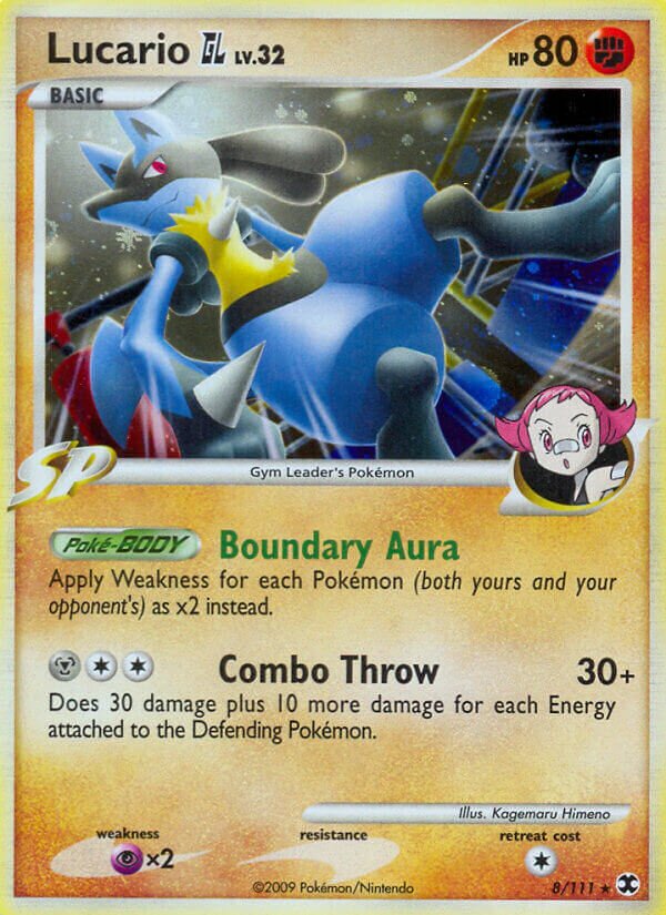 Lucario GL 008/31 — WC Deck 2009 (Crowned Tiger) (English Pokémon TCG card)